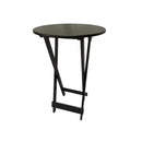 Conjunto Bistró Plegable con Banquetas – Negro