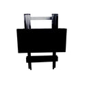 Conjunto Mesa Plegable 70x70 con 4 Sillas – Negro