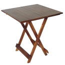 Mesa Plegable 70x70 Retráctil de Madera Imbuia