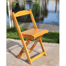 Silla Plegable Retráctil de Madera Color Miel